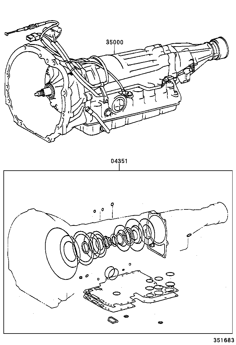  CROWN |  TRANSAXLE OR TRANSMISSION ASSY GASKET KIT ATM