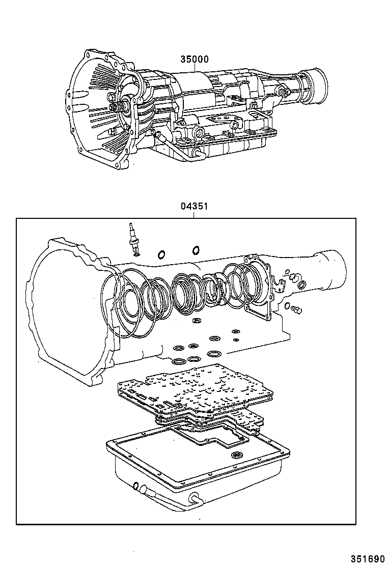  IS200 300 |  TRANSAXLE OR TRANSMISSION ASSY GASKET KIT ATM