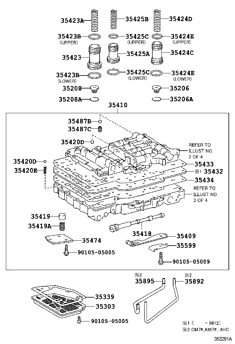  TOWNACE LITEACE |  VALVE BODY OIL STRAINER ATM