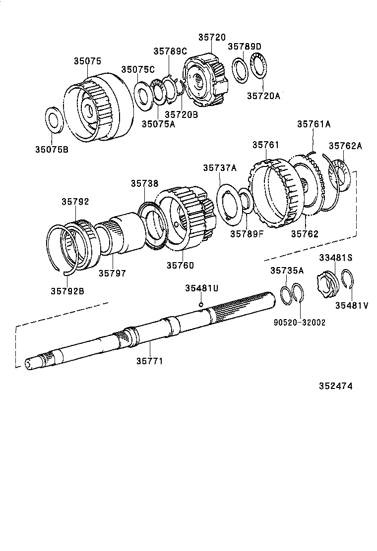  CROWN |  PLANETARY GEAR REVERSE PISTON COUNTER GEAR ATM