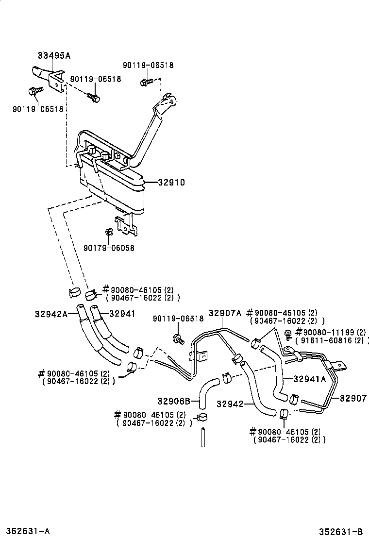  AVALON |  OIL COOLER TUBE ATM