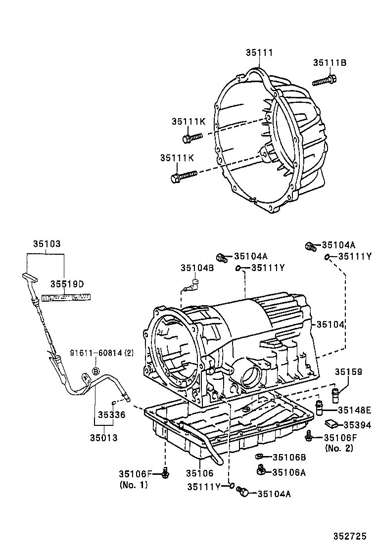  LS430 |  TRANSMISSION CASE OIL PAN ATM