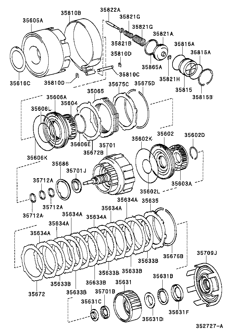  LS430 |  BRAKE BAND MULTIPLE DISC CLUTCH ATM