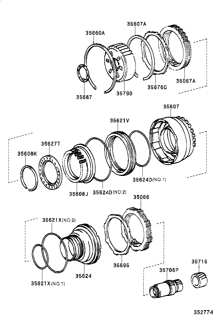  LS430 |  CENTER SUPPORT PLANETARY SUN GEAR ATM