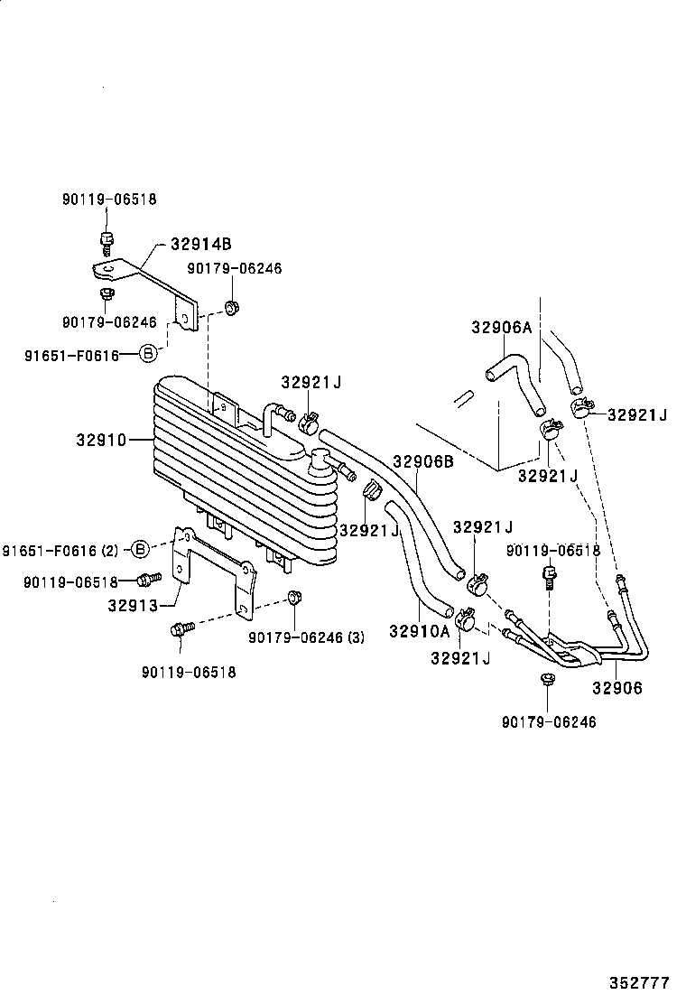  GS300 430 |  OIL COOLER TUBE ATM