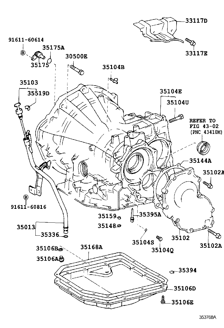  COROLLA SED WG |  TRANSMISSION CASE OIL PAN ATM