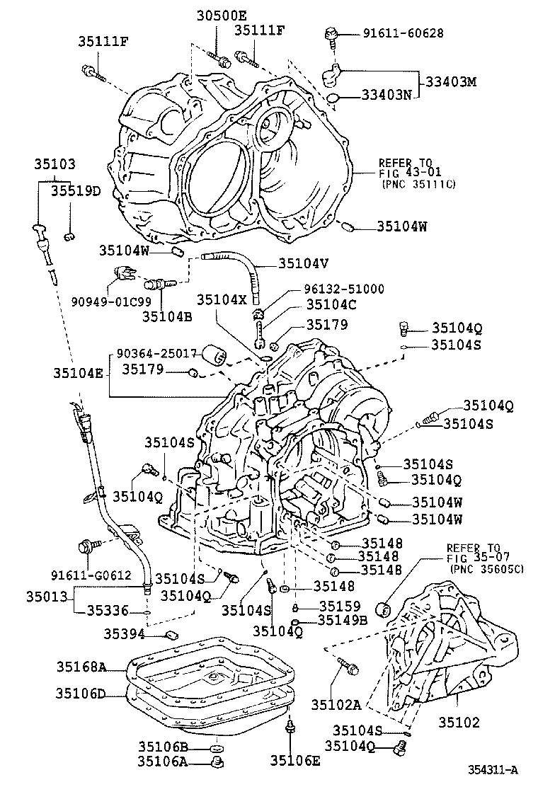  ES300 |  TRANSMISSION CASE OIL PAN ATM