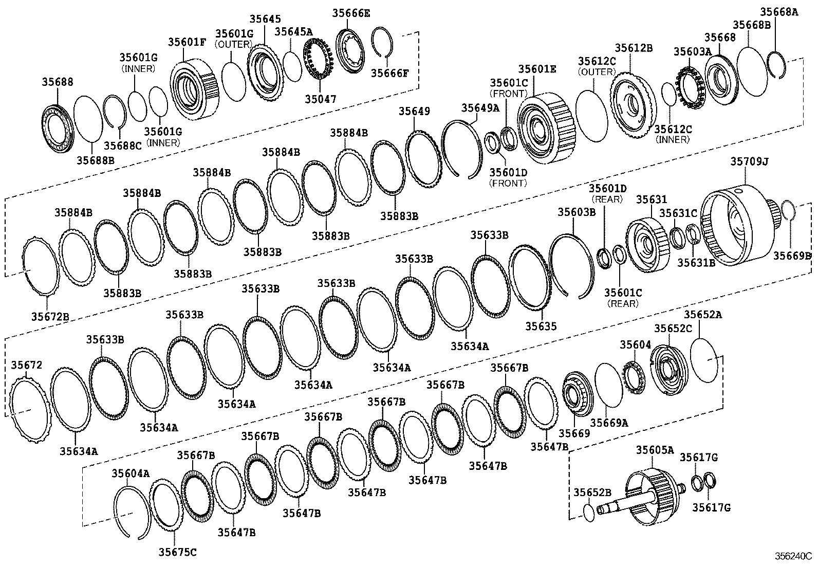  GS30 35 43 460 |  BRAKE BAND MULTIPLE DISC CLUTCH ATM