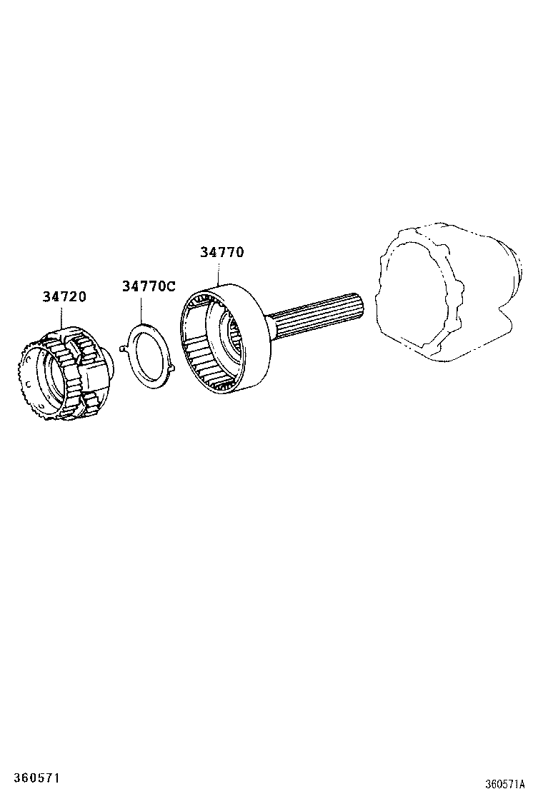  GS30 35 43 460 |  FRONT DRIVE CLUTCH GEAR