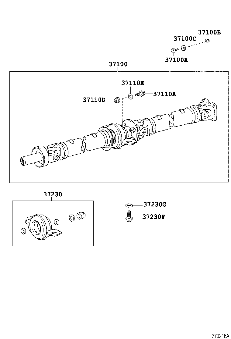  IS200 300 |  PROPELLER SHAFT UNIVERSAL JOINT