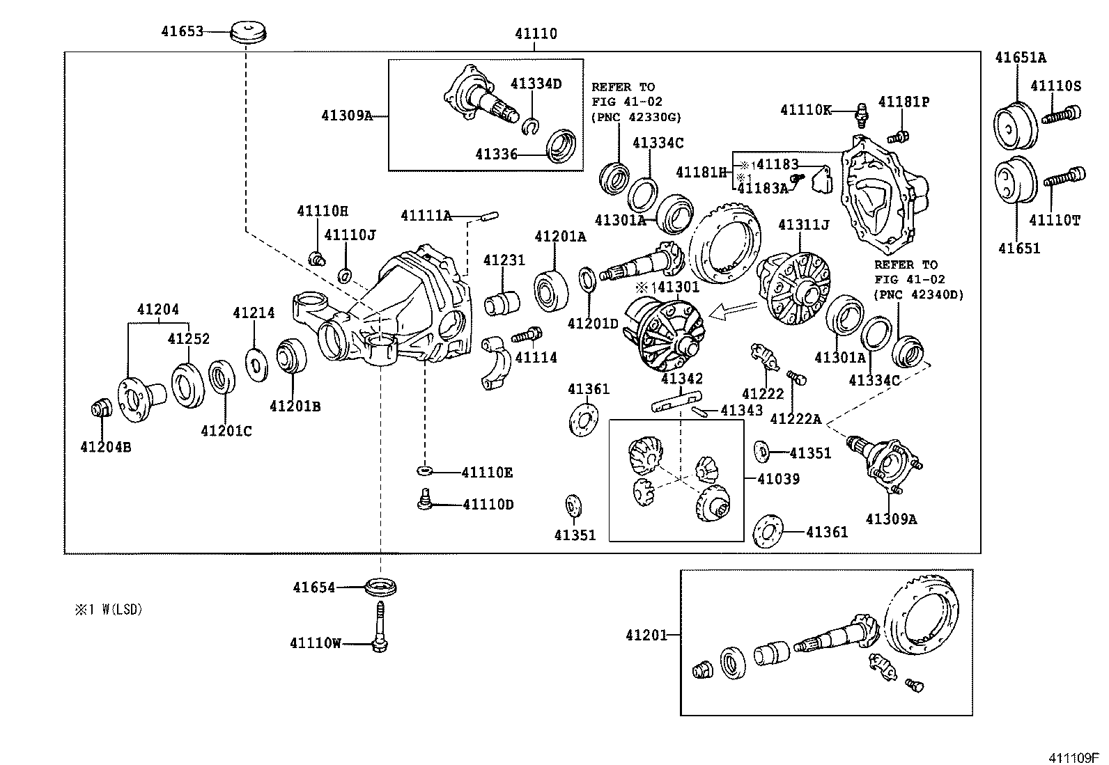  IS200 300 |  REAR AXLE HOUSING DIFFERENTIAL