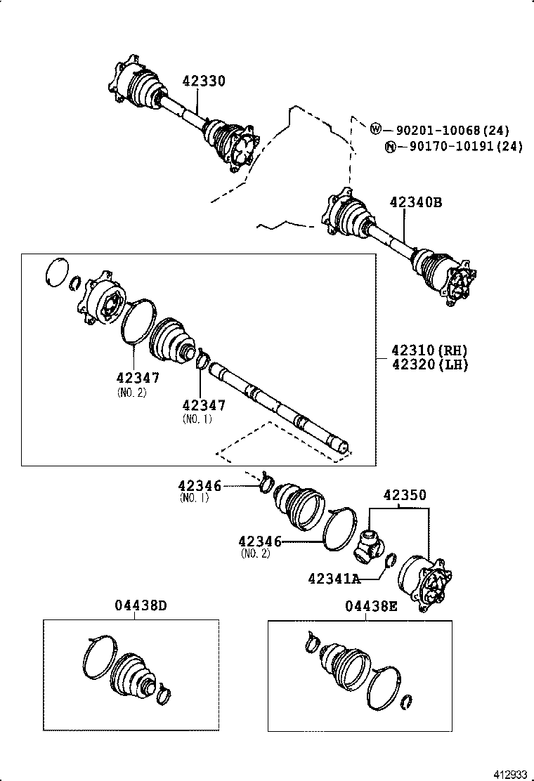  CROWN |  REAR AXLE SHAFT HUB