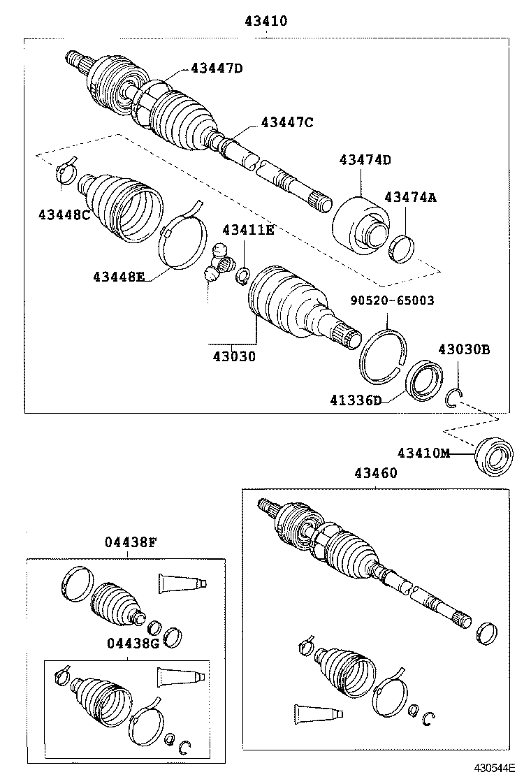  YARIS ECHO 3D 5D |  FRONT DRIVE SHAFT