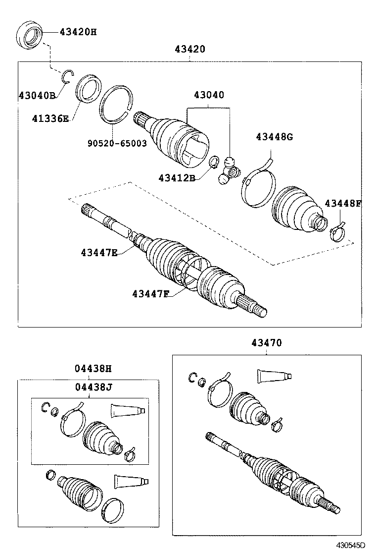  YARIS ECHO 3D 5D |  FRONT DRIVE SHAFT