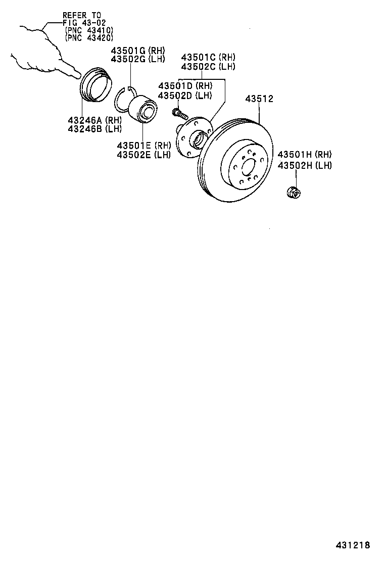  ES300 |  FRONT AXLE HUB