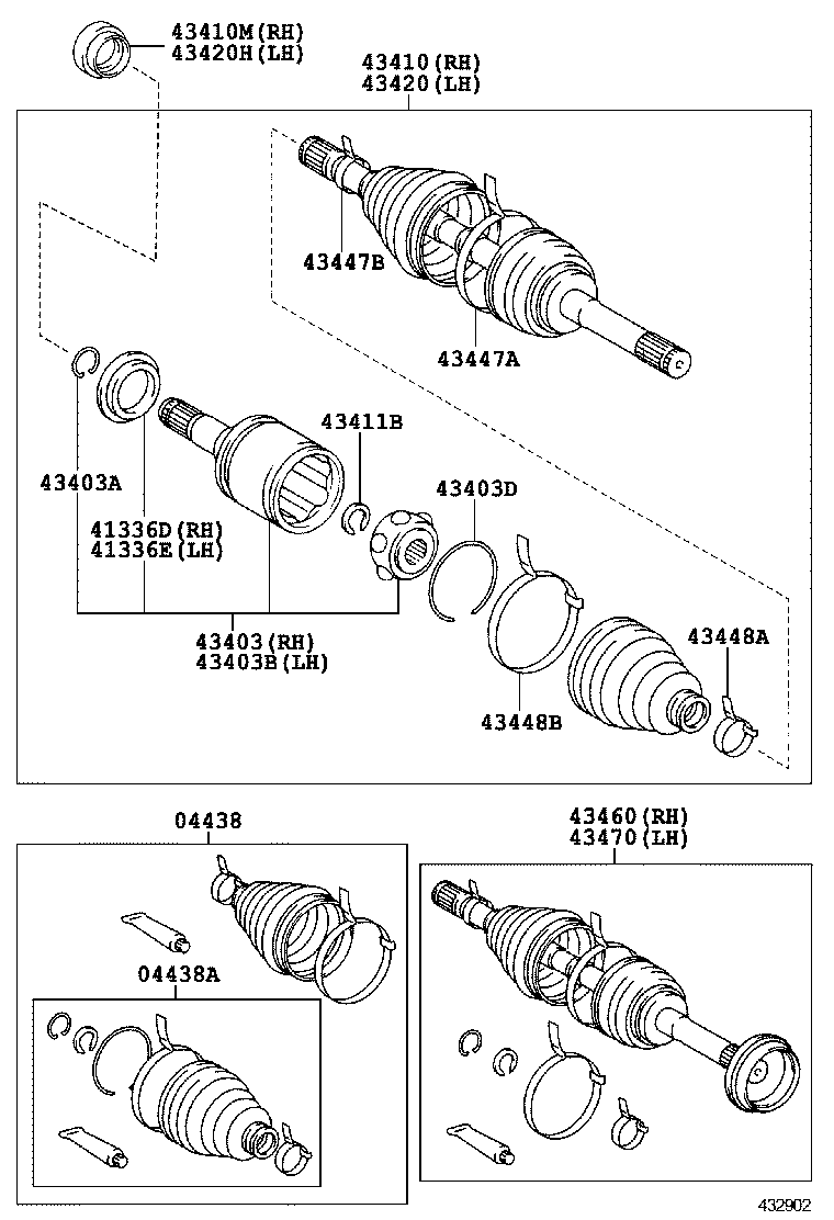  LX470 |  FRONT DRIVE SHAFT