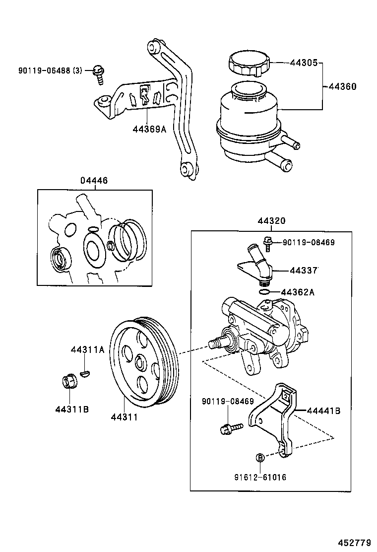  IS200 300 |  VANE PUMP RESERVOIR POWER STEERING