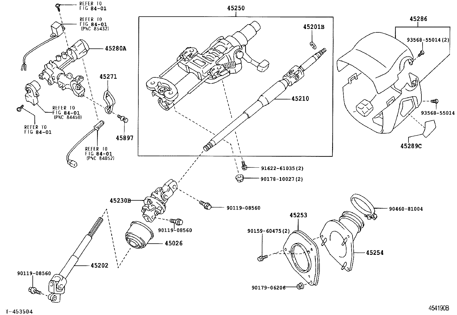  RX400H |  STEERING COLUMN SHAFT