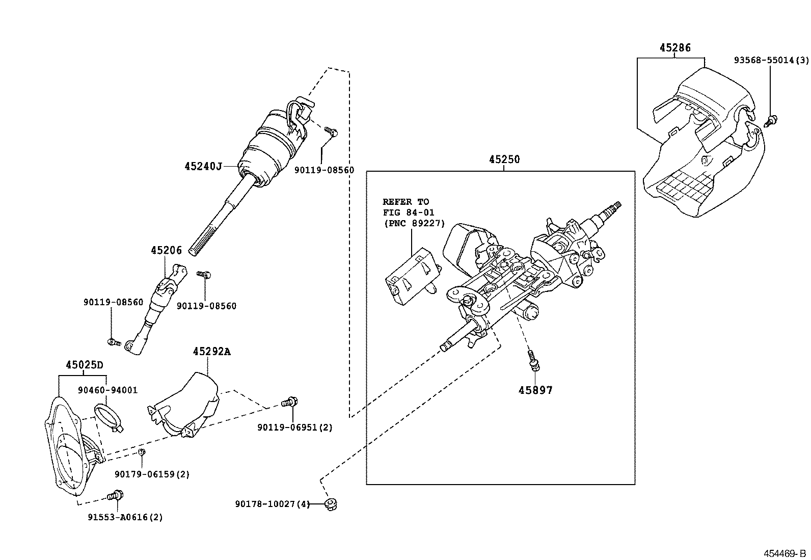  GS450H |  STEERING COLUMN SHAFT