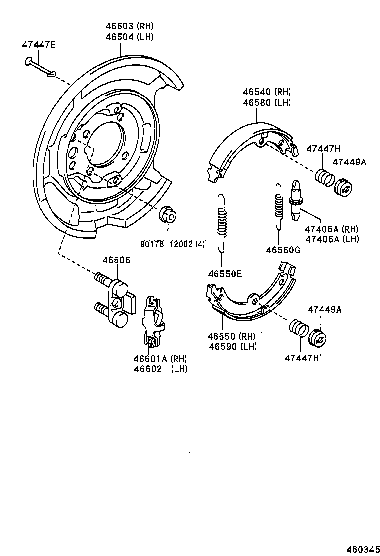  LS430 |  PARKING BRAKE CABLE