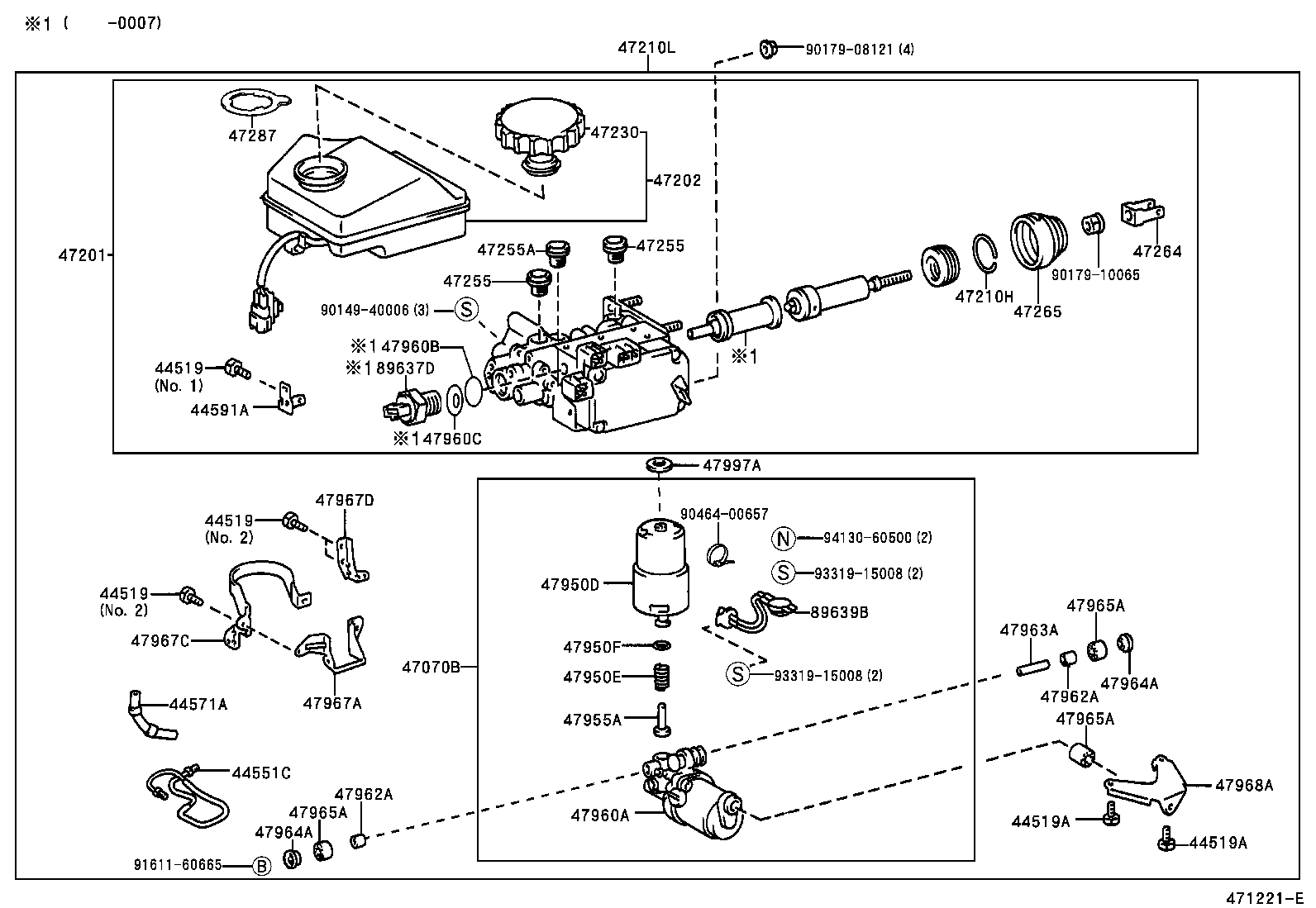  GS300 430 |  BRAKE MASTER CYLINDER