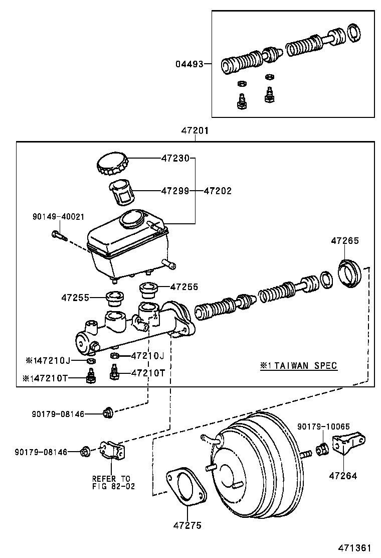  IS200 300 |  BRAKE MASTER CYLINDER