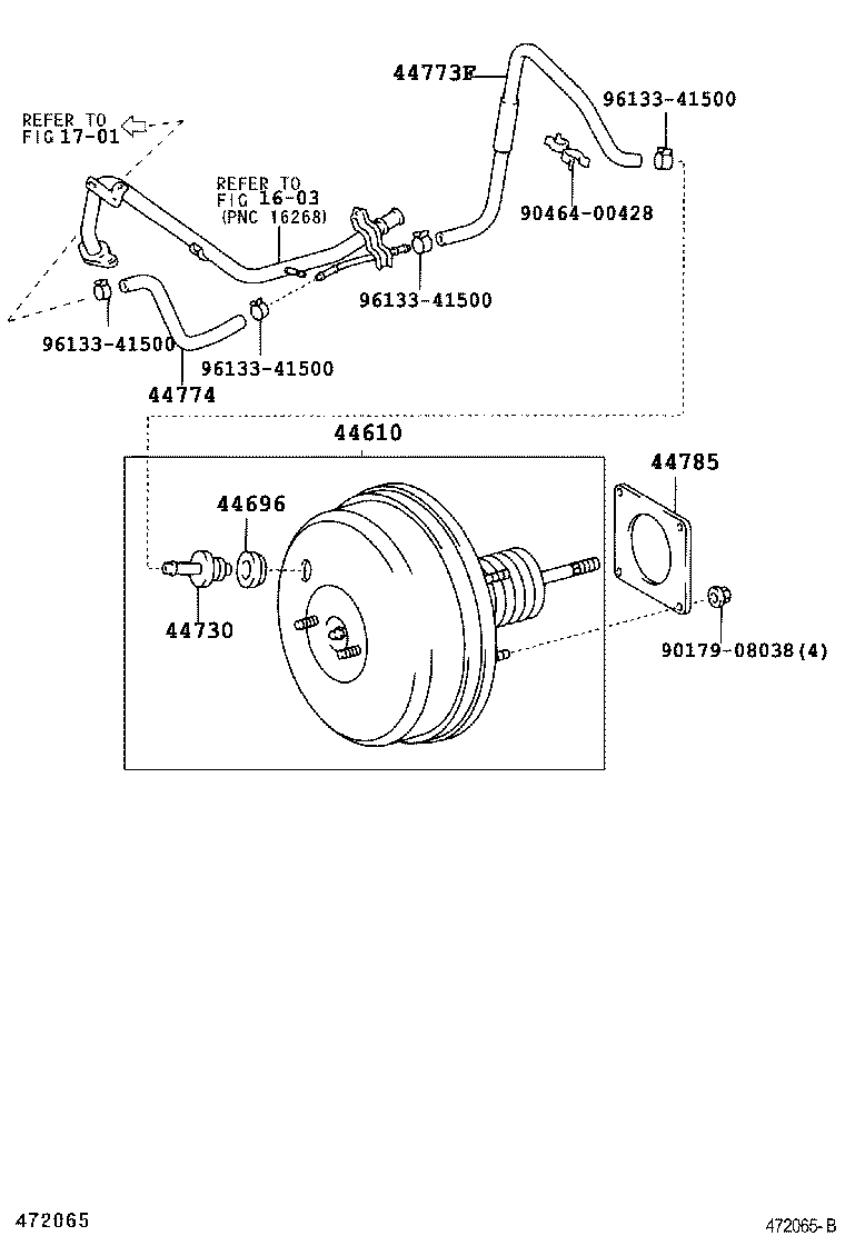  RAV4 |  BRAKE BOOSTER VACUUM TUBE