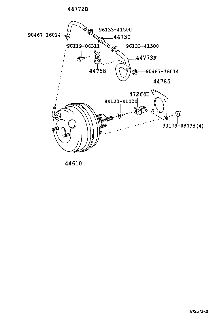  ES300 |  BRAKE BOOSTER VACUUM TUBE