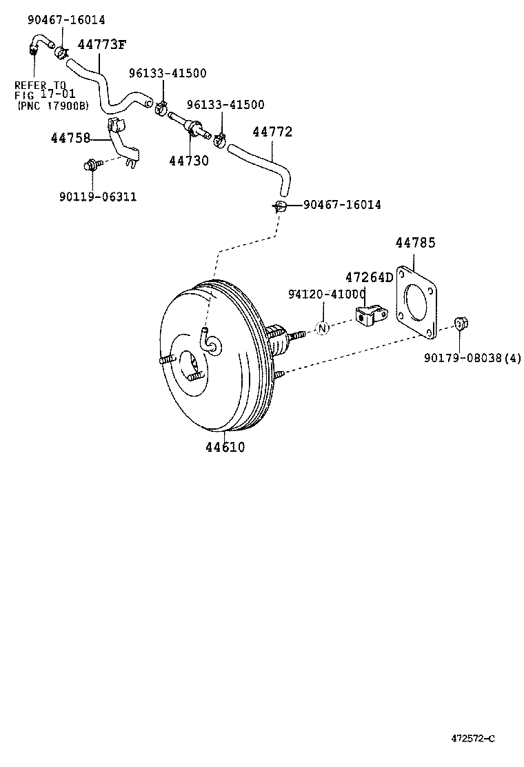  ES300 |  BRAKE BOOSTER VACUUM TUBE