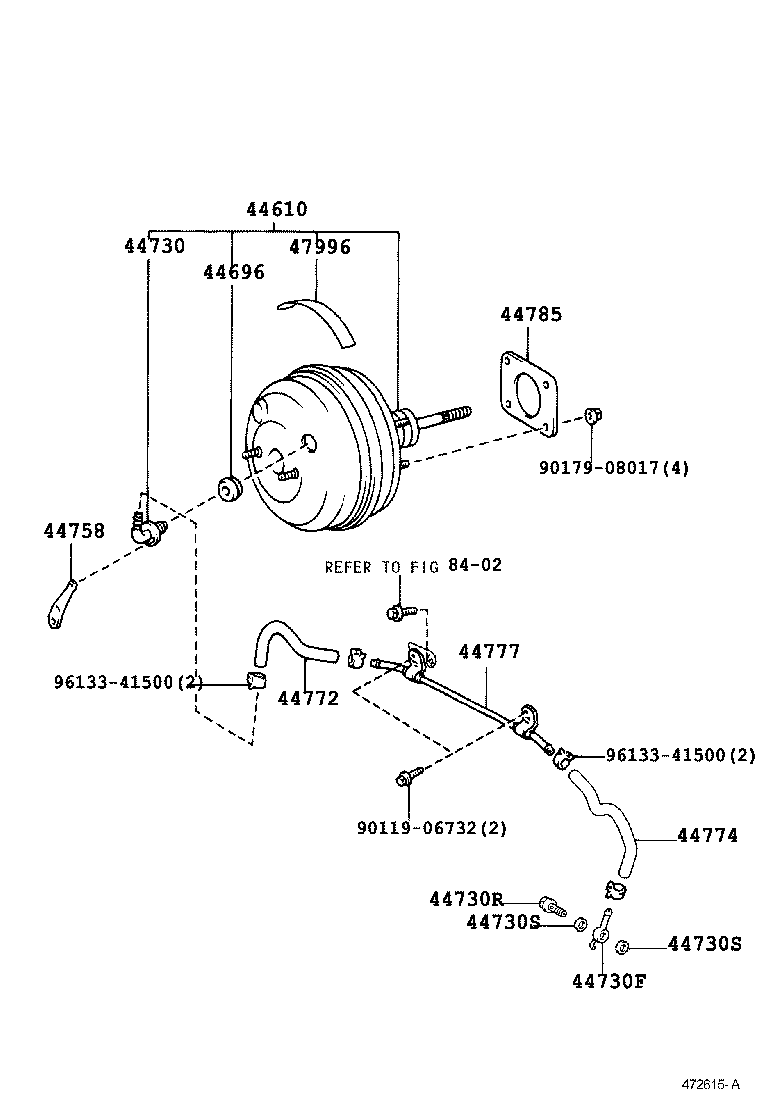  IS200 300 |  BRAKE BOOSTER VACUUM TUBE