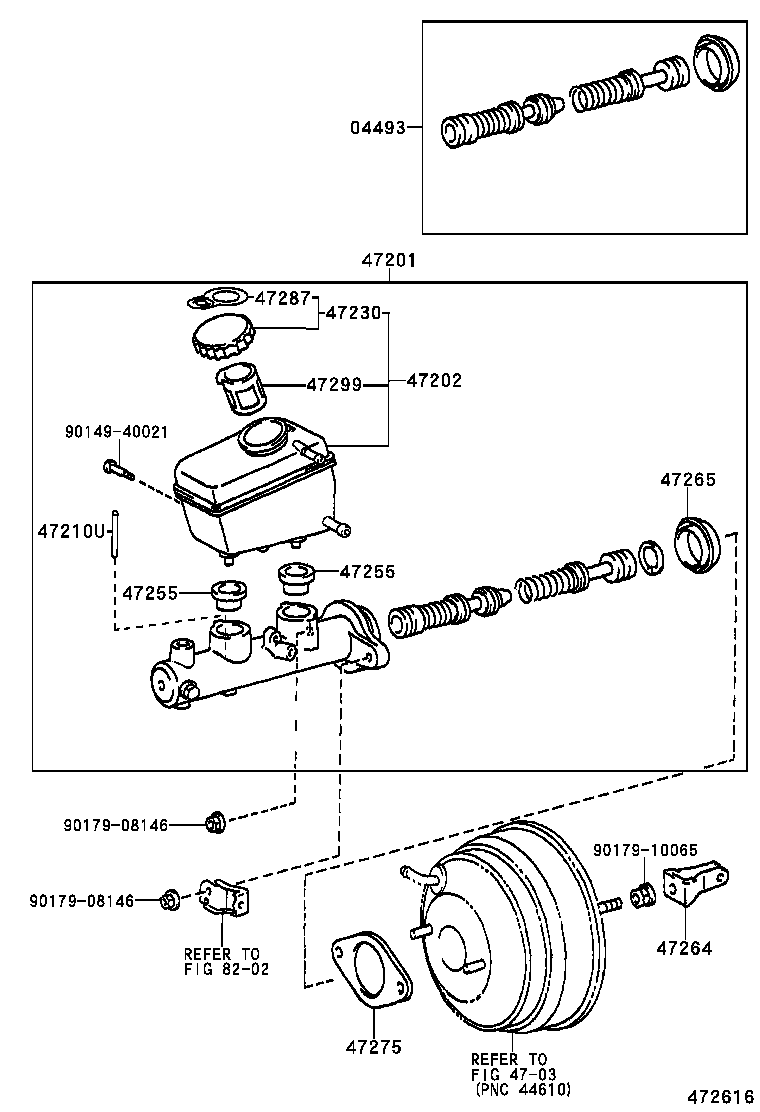  IS200 300 |  BRAKE MASTER CYLINDER