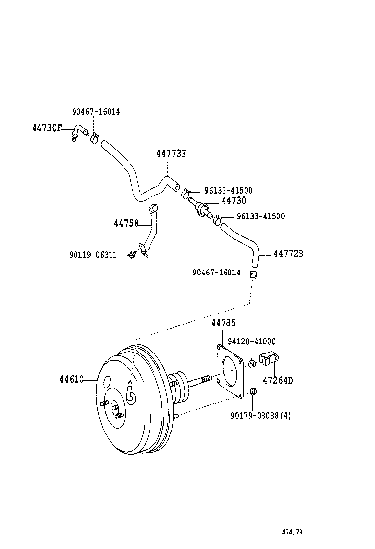  CAMRY |  BRAKE BOOSTER VACUUM TUBE