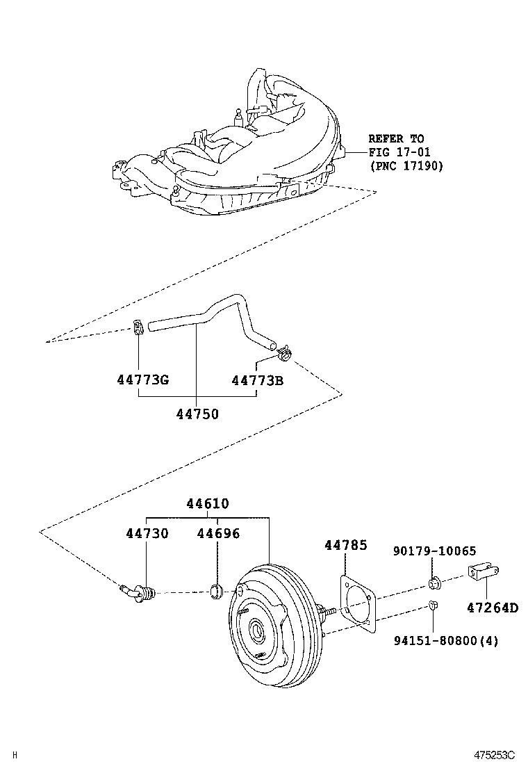  GS30 35 43 460 |  BRAKE BOOSTER VACUUM TUBE