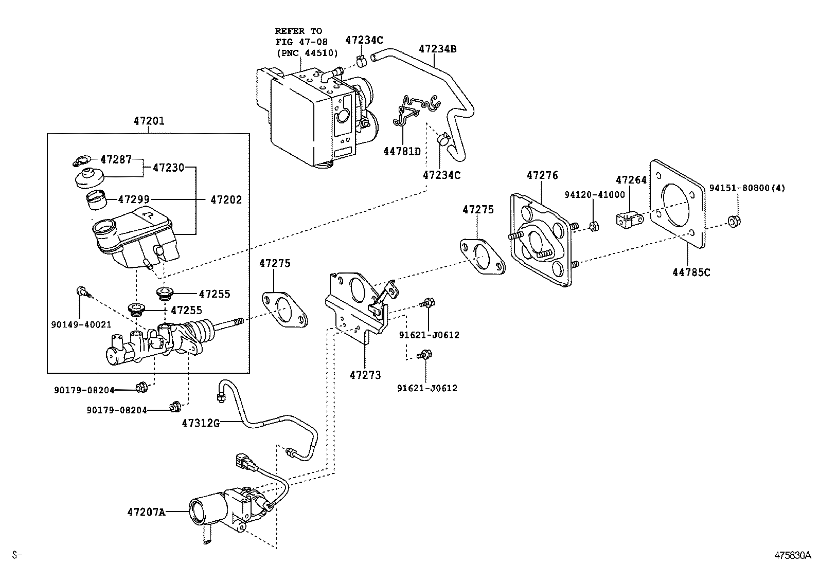  GS30 35 43 460 |  BRAKE MASTER CYLINDER