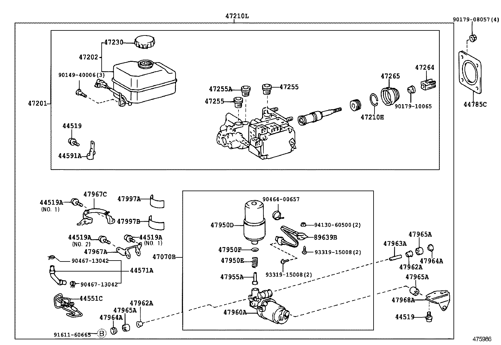  LX470 |  BRAKE MASTER CYLINDER