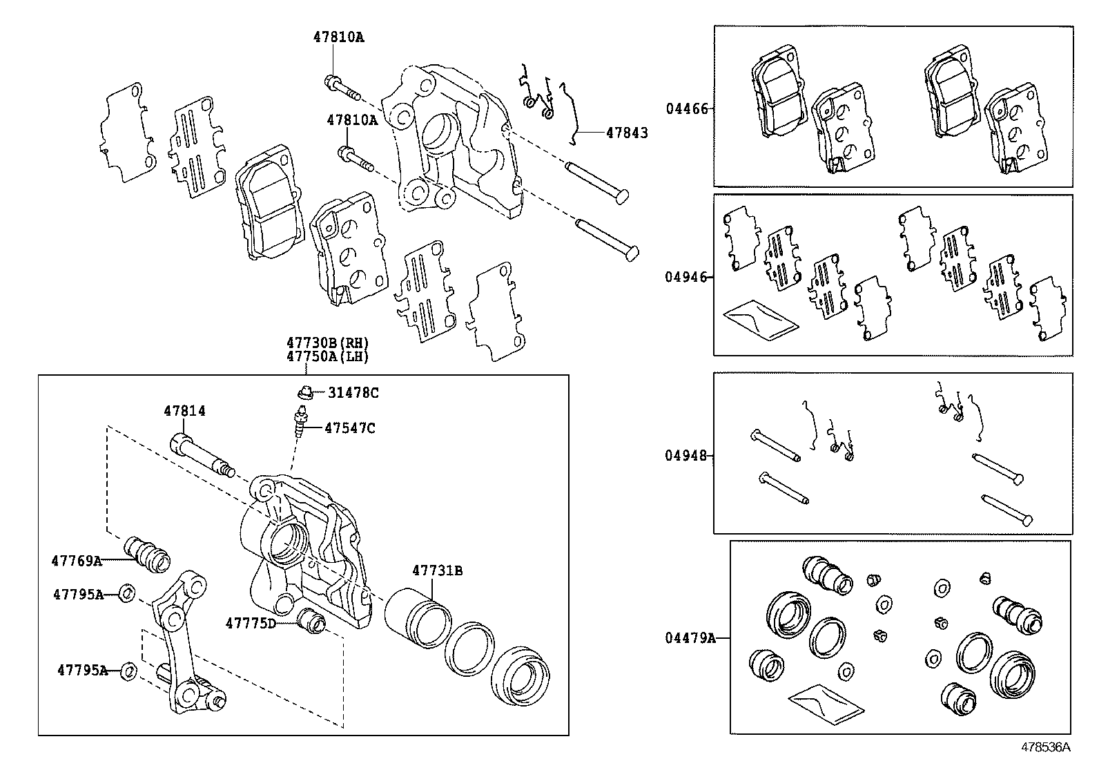  GS30 35 43 460 |  REAR DISC BRAKE CALIPER DUST COVER