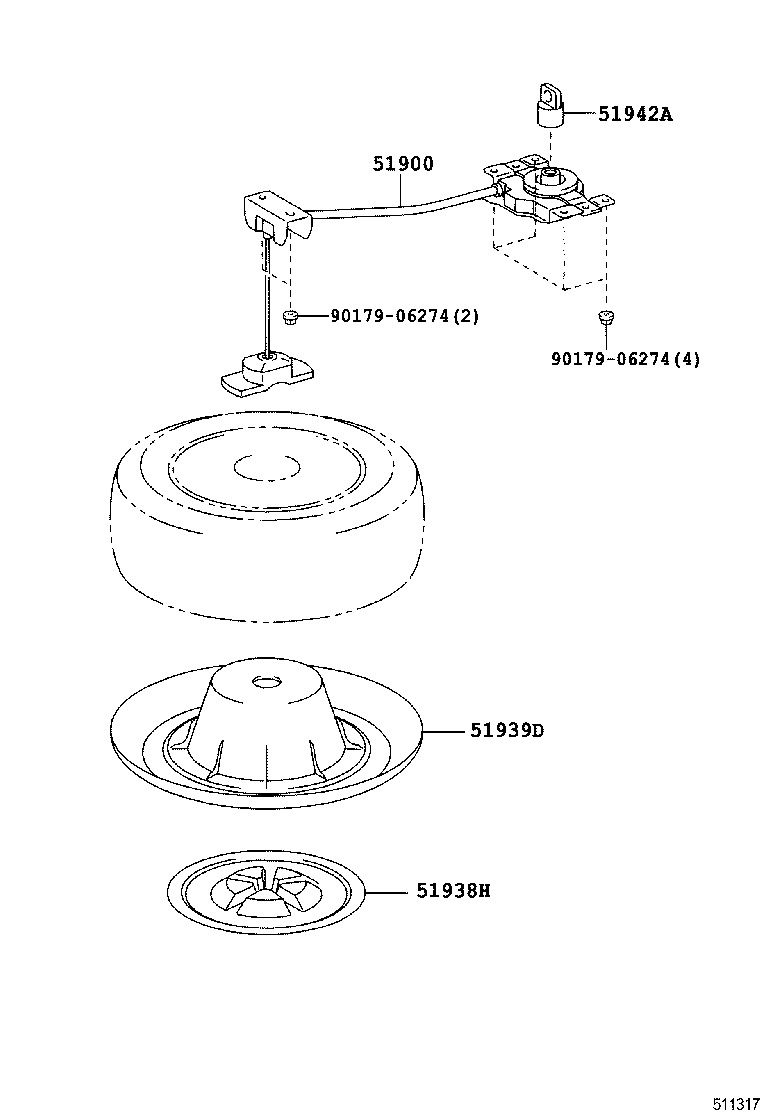  RX400H |  SPARE WHEEL CARRIER