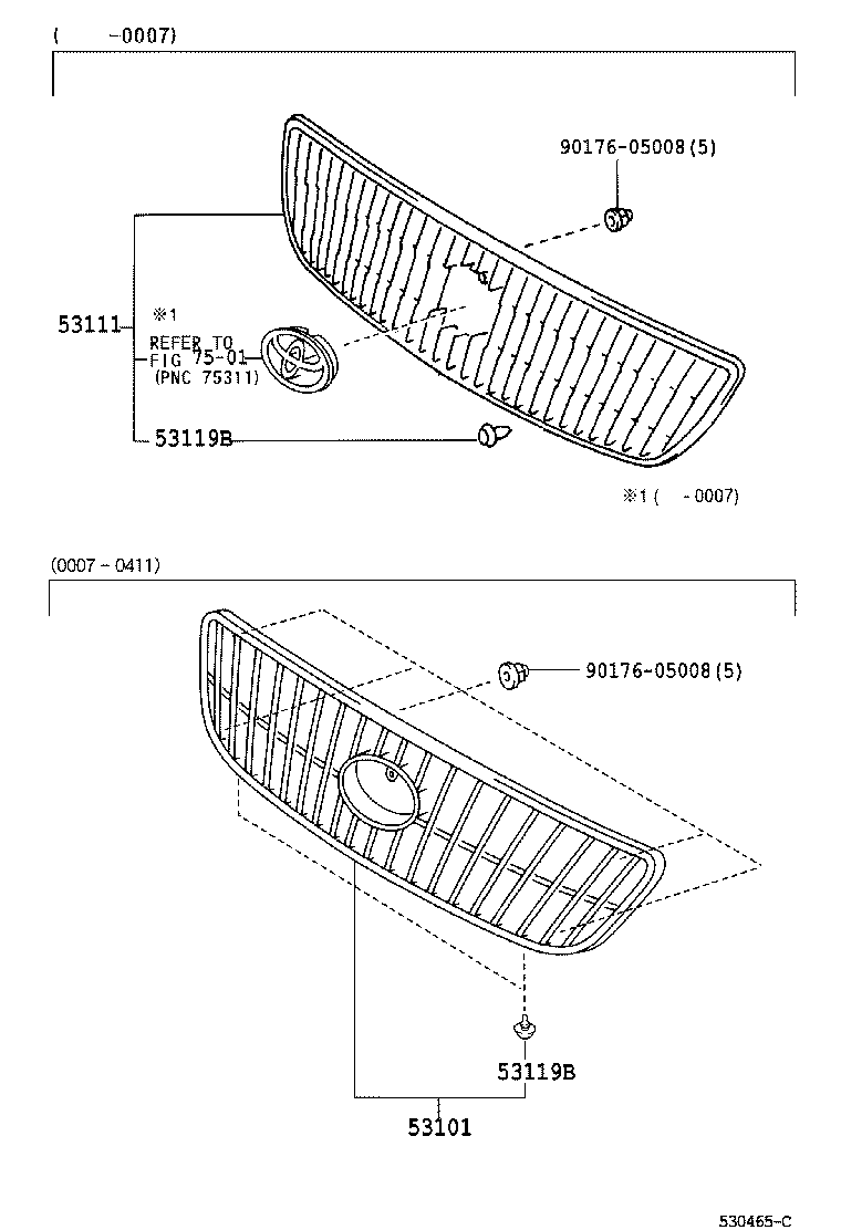  GS300 430 |  RADIATOR GRILLE