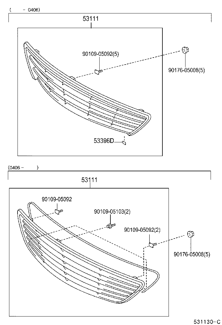  ES300 |  RADIATOR GRILLE