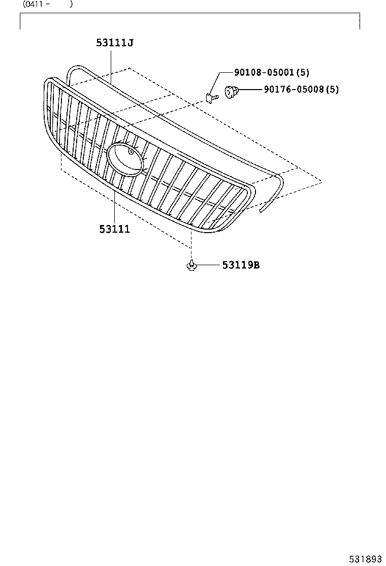  GS300 430 |  RADIATOR GRILLE