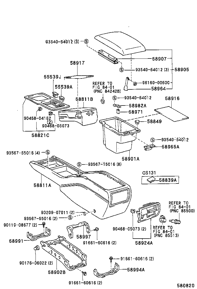  CROWN |  CONSOLE BOX BRACKET