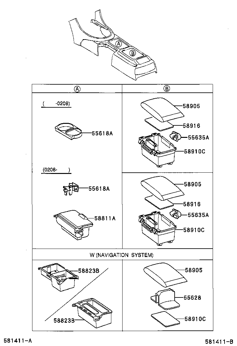  IS200 300 |  CONSOLE BOX BRACKET