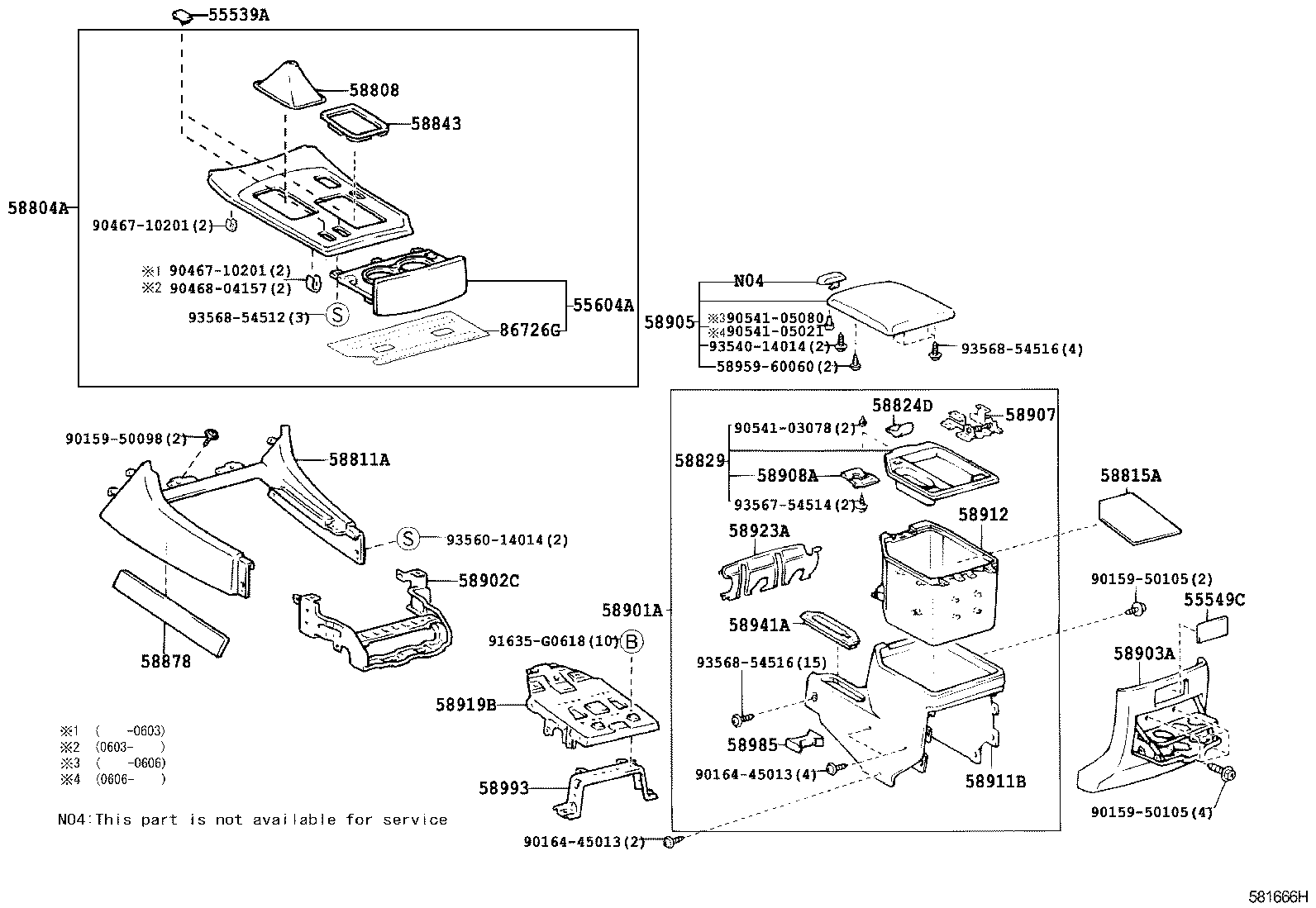  LX470 |  CONSOLE BOX BRACKET