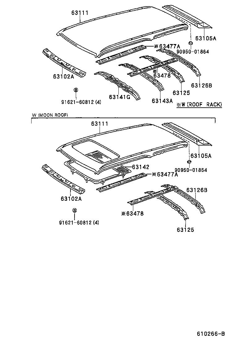  4RUNNER |  ROOF PANEL BACK PANEL