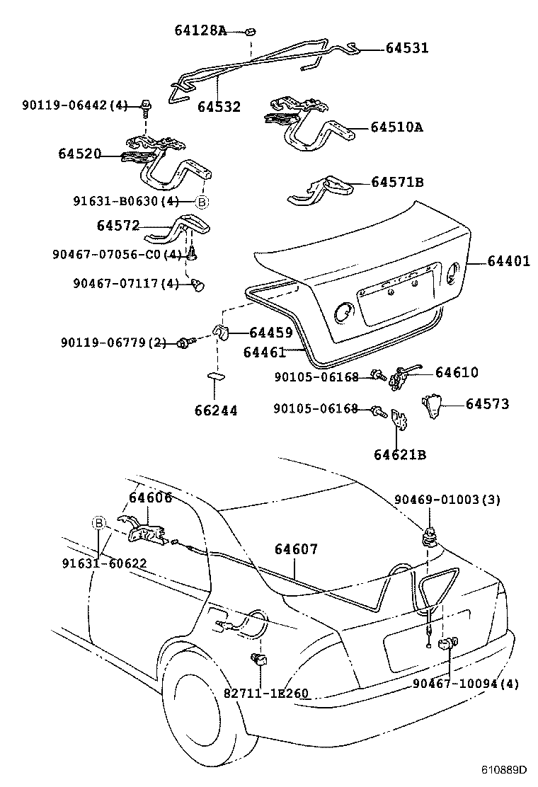  IS200 300 |  LUGGAGE COMPARTMENT DOOR LOCK