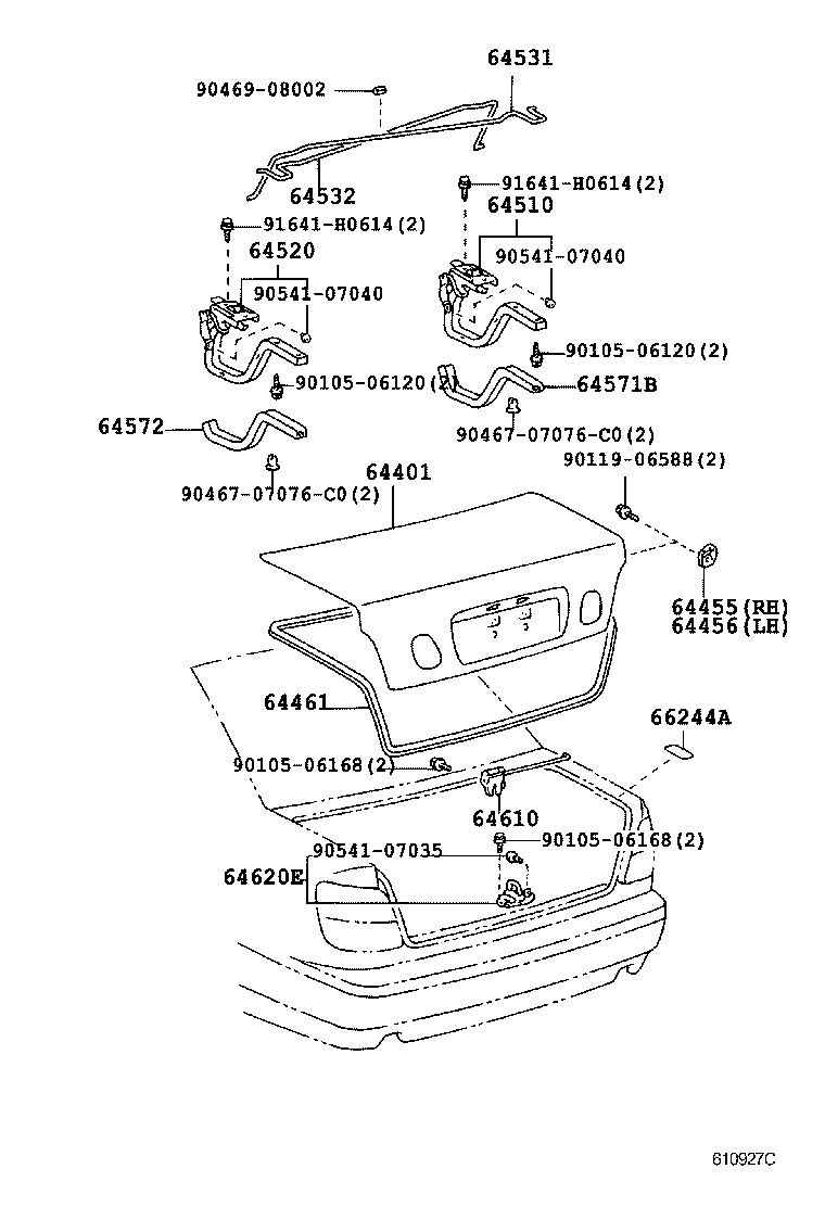  GS300 430 |  LUGGAGE COMPARTMENT DOOR LOCK