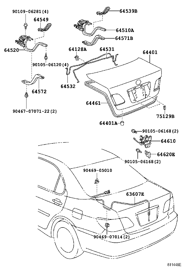  ES300 |  LUGGAGE COMPARTMENT DOOR LOCK