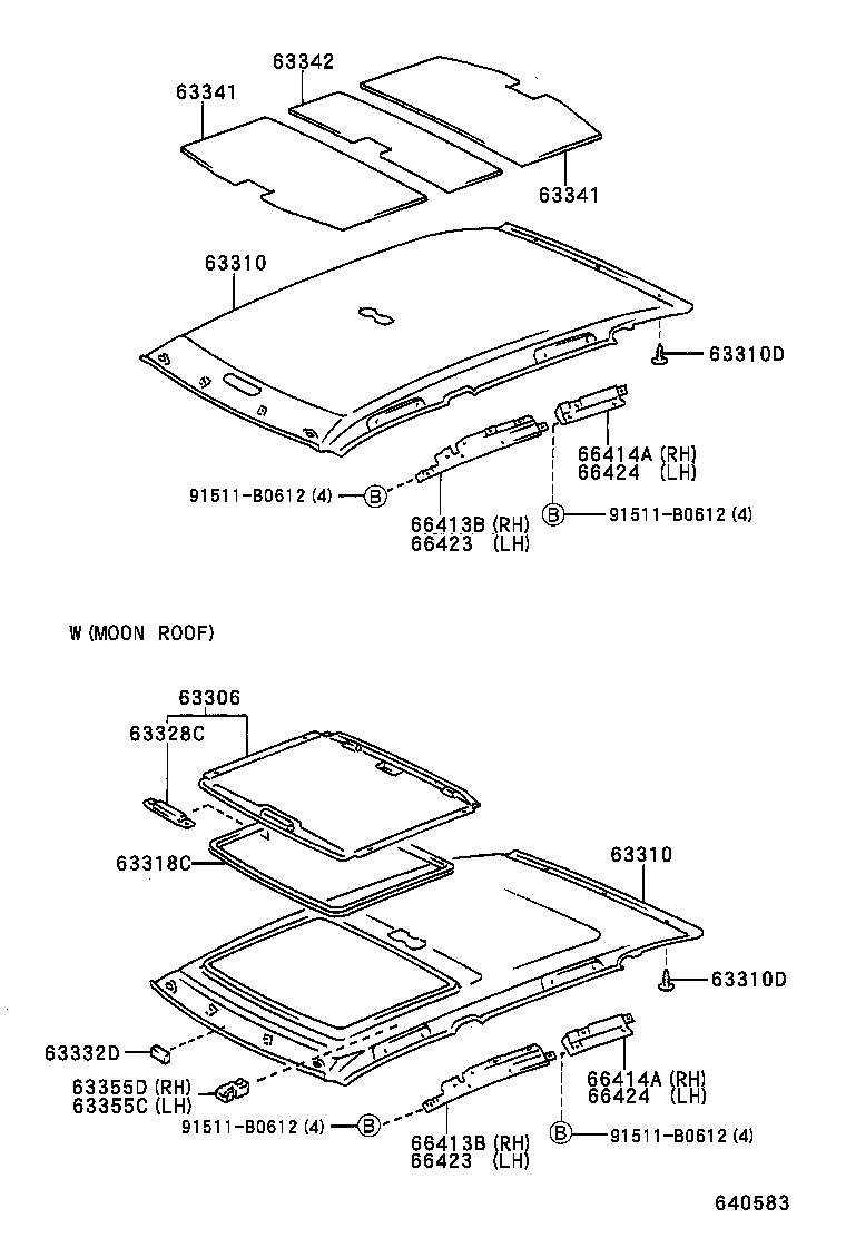  IS200 300 |  ROOF HEADLINING SILENCER PAD