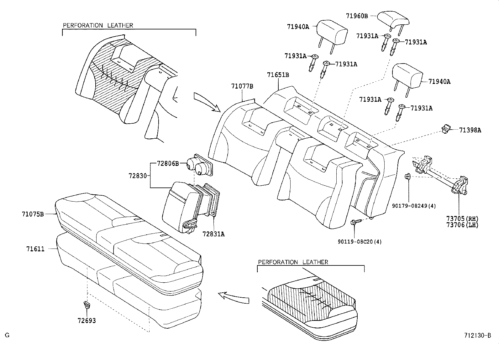  ES300 |  REAR SEAT SEAT TRACK