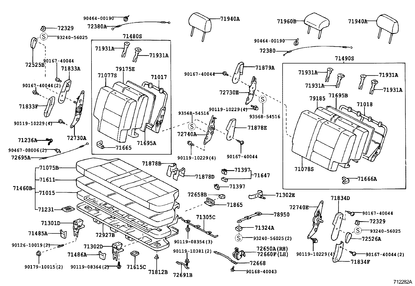  LAND CRUISER 90 |  SEAT SEAT TRACK